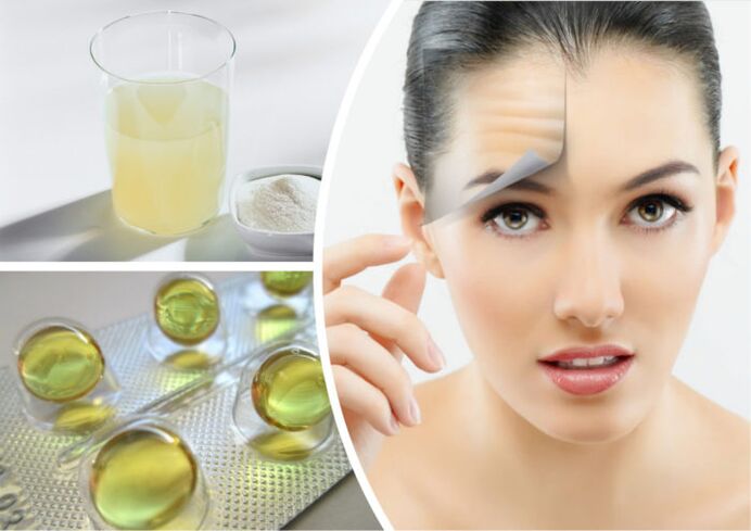 Serum mat Vitaminnen fir Gesiicht Haut Verjüngung